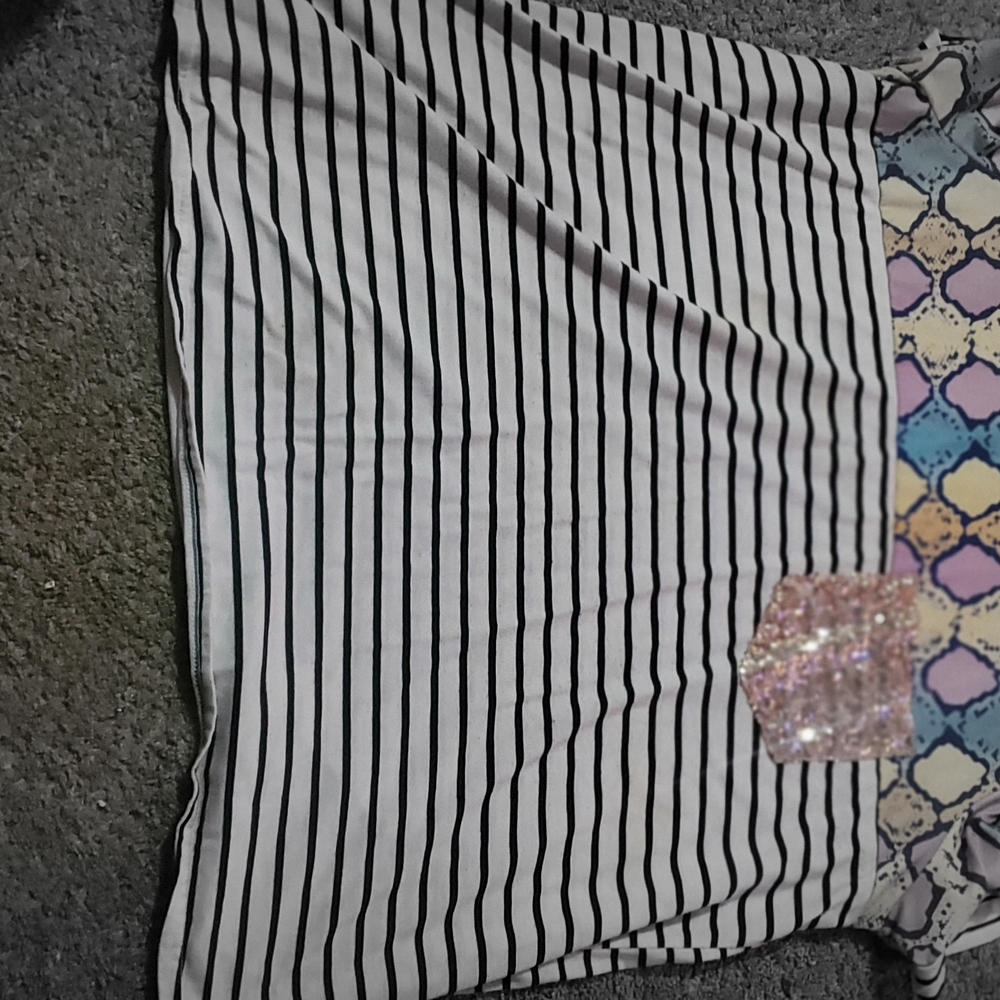 Chic Striped and Patterned Women's Blouse